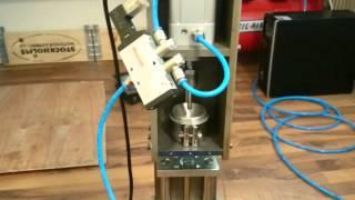 Testing the pneumatic system, DIY injection molding machine