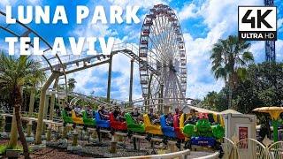 LUNA PARK, Tel Aviv, Israel | 4K UHD Relaxing Virtual Walk