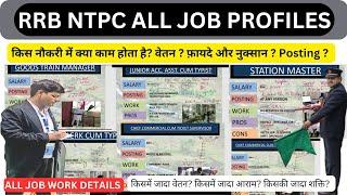 RRB NTPC 2024 CCTS , SM , TM , JAA , Sr. CLERK JOB PROFILES ,SALARY, WORK , POSTING , PROS AND CONS