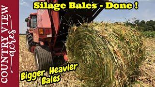 I Started Off By Breaking The Baler.  Finishing Up Baling Silage.