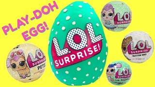 Fizzy Makes DIY LOL Surprise Play Doh Egg