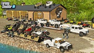 I BUILT A POWERSPORTS STORE! (NEW POLARIS RAZORS, RANGERS, & ATVS) | ROLLING COAL CUSTOMS!