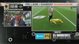 Pat McAfee can't stay focused with Mizzou's robotic dog lurking about  | College GameDay