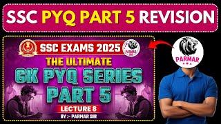 Parmar SSC PYQ Part 5 Rapid Revision||Lecture 8||Parmar Sir PYQ Part 5 Free PDF Download