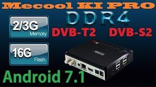 NEW! MECOOL KI PRO Android TV Box  DVB T2 + DVB S2  RAM DDR4 Android 7.1