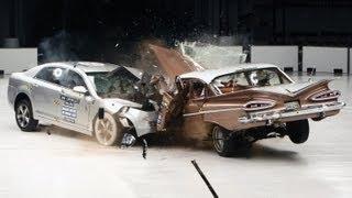 1959 Chevrolet Bel Air vs. 2009 Chevrolet Malibu IIHS crash test