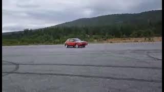 Mazda 323 gtr gt-r 4x4 drift donuts in Norway