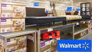 WALMART SOFAS FUTONS BEDS TABLES CHAIRS STORAGE FURNITURE SHOP WITH ME SHOPPING STORE WALK THROUGH