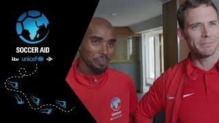 Soccer Aid for Unicef | Mo Farah and Sam Claflin ready for Sunday