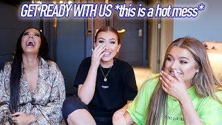 GET READY WITH US FT MADS & RACH! this video is SUCH a mess lol | Hannah Renée