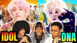 OUR FIRST TIME WATCHING BTS!! BTS (방탄소년단) 'IDOL' + 'DNA'!!