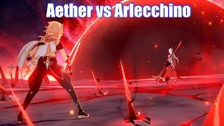 Genshin Impact - Arlecchino Boss Fight (Aether vs Arlecchino)