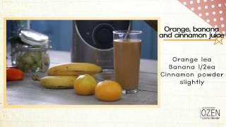 Hanssem Ozen Vacuum blender Recipe Mixed Juice English