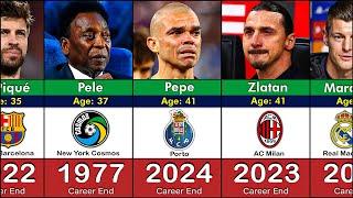 Bye Bye - Best Footballers Retired in Every Year 1947-2024