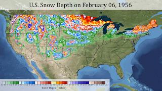 Daily U.S. Snow Depth 1950-2015