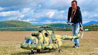 WOW !!! STUNNING !!! Mil Mi-8 AMT RC TURBINE SCALE MODEL RUSSIAN HELICOPTER FLIGHT DEMONSTRATION !!!