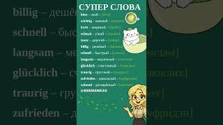 Полезные немецкие слова для начинающих