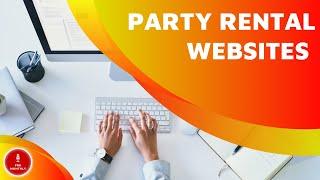 How to create your party rental website