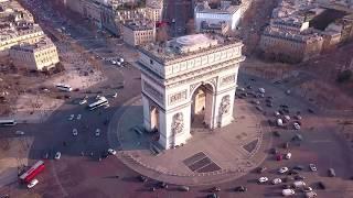 Arc de Triomphe by drone [4K]