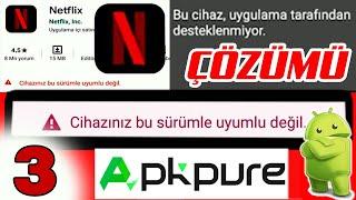 #3. ANDROID CIHAZINIZ BU SURUMLE UYUMLU DEGIL HATASI COZUMU | 2021