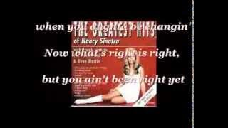 Nancy Sinatra - These Boots Are Made For Walking