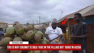 This is why coconut is sold 1ghc in the village but 10ghc in Accra