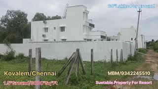 :5221.5"Ground/3000"Sq Ft/Resort Purpose OR Form House" Property Sale In Kovalem Chennai/ECR ️