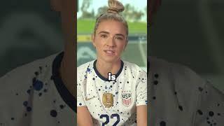 USWNT talk about their first soccer hero that inspired them  #shorts