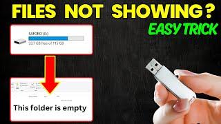 Files and Folders Not Showing In Drive Even Though It Exist (SSD, HDD, Flash Drive, and others)