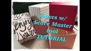 Score Master 3x3 BOXES demo- CRAFTER’s Companion Die Cut Diaries TUTORIAL