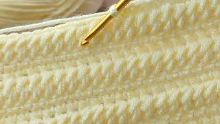 Great Very easy crochet baby blanket model explanation for beginners #crochet