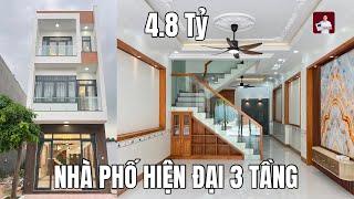 Mẫu Nhà Phố Hiện Đại 3 Tầng 4,5 X 16M Trị Giá 4,8 Tỷ Tại Dĩ An Bình Dương