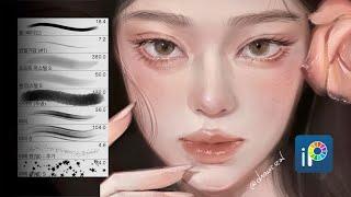 ibisPaint brushes / Semi Realistic Portrait