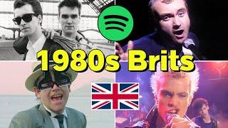 Top 100 Most Streamed 1980s Songs By British Artists (Spotify)