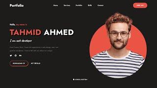 Responsive Personal Portfolio Website Using HTML And CSS | Step by Step