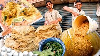 Kolkata Cheapest Breakfast Sealdah Sisir Market Paratha Sabji India Street Food