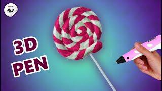 3D PEN | LOLLIPOP | HOW TO CREATION LOLLIPOP WITH A 3D PEN | DIY | FREE TEMPLATE