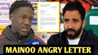 YOU'RE A COWARD! Kobbie Mainoo angry letter to Ruben Amorim after drawing in first game