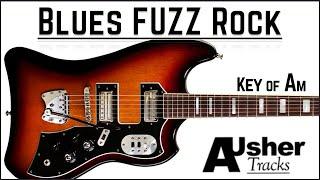 Fuzz Rock Blues in A minor | Guitar Backing Track