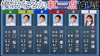 【住之江競艇準優】「紅一点」①守屋美穂VS②平田健之佑③岡村慶太④南佑典⑤福田宗平⑥関口智久