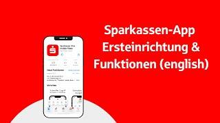 English: Sparkasse app Initial setup and options (Sparkassen-App Einrichtungen & Funktionen)