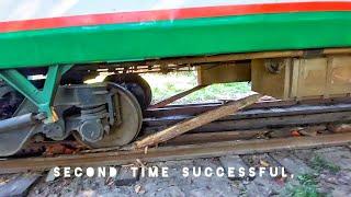 Derailed LHB Coach ll Rerailing Whiteout Relief Crane ll Bangladesh Railway