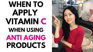 WHEN to Apply Vitamin C when using Anti Aging Products #goseechristyvitaminc