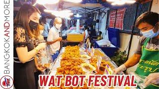 Amazing STREET FOOD at the Temple - Wat Bot Festival