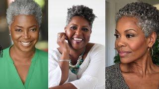 25 Stylish & Flawless Short Natural Haircuts for Black American Women Over 50 in 2024