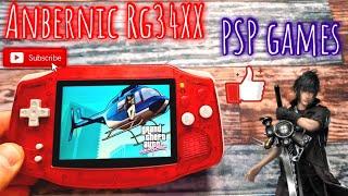 Anbernic RG34XX testing PSP games