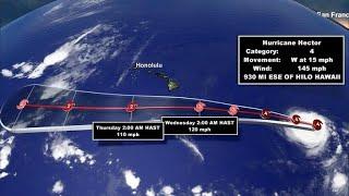 Hurricane Hector, a Category 4 storm, nears Hawaii