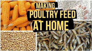 HOW TO PREPARE AND MIX POULTRY FEEDS || Making broiler chicks feeds #poultry #farm #broiler