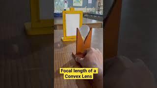 Determination of Focal length of Convex Lens |  #convex lens #Focal length #reels #youtubeshorts