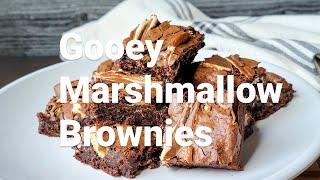 Gooey Marshmallow Brownies | The Casual Foodist